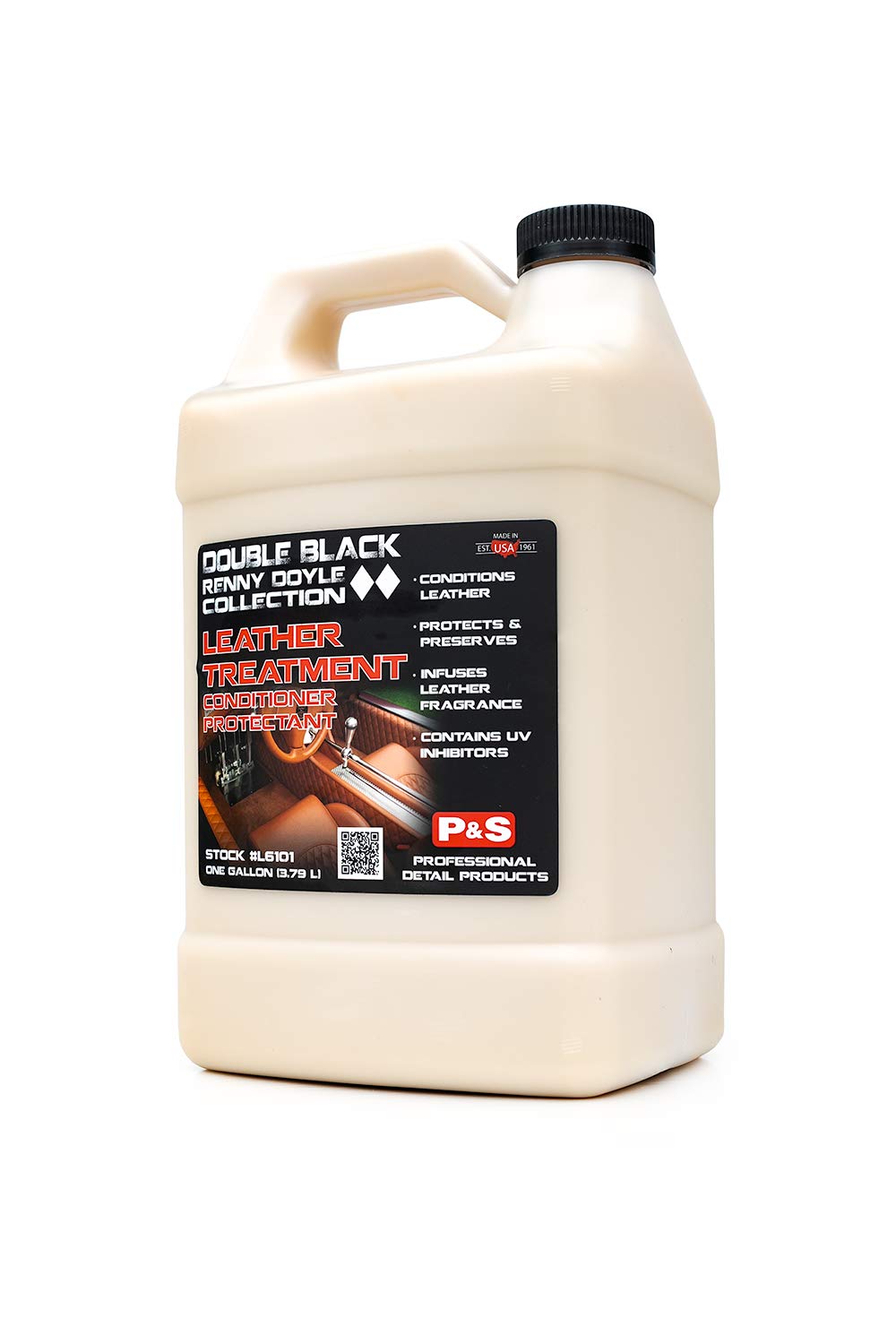 P&S Professional Detail Products - Leather Treatment - Conditioner & Protectant; Revives And Reconditions Leather Interiors, Intense Leather Scent, Uv Inhibitors, Premium Leather Finish (1 Gallon)