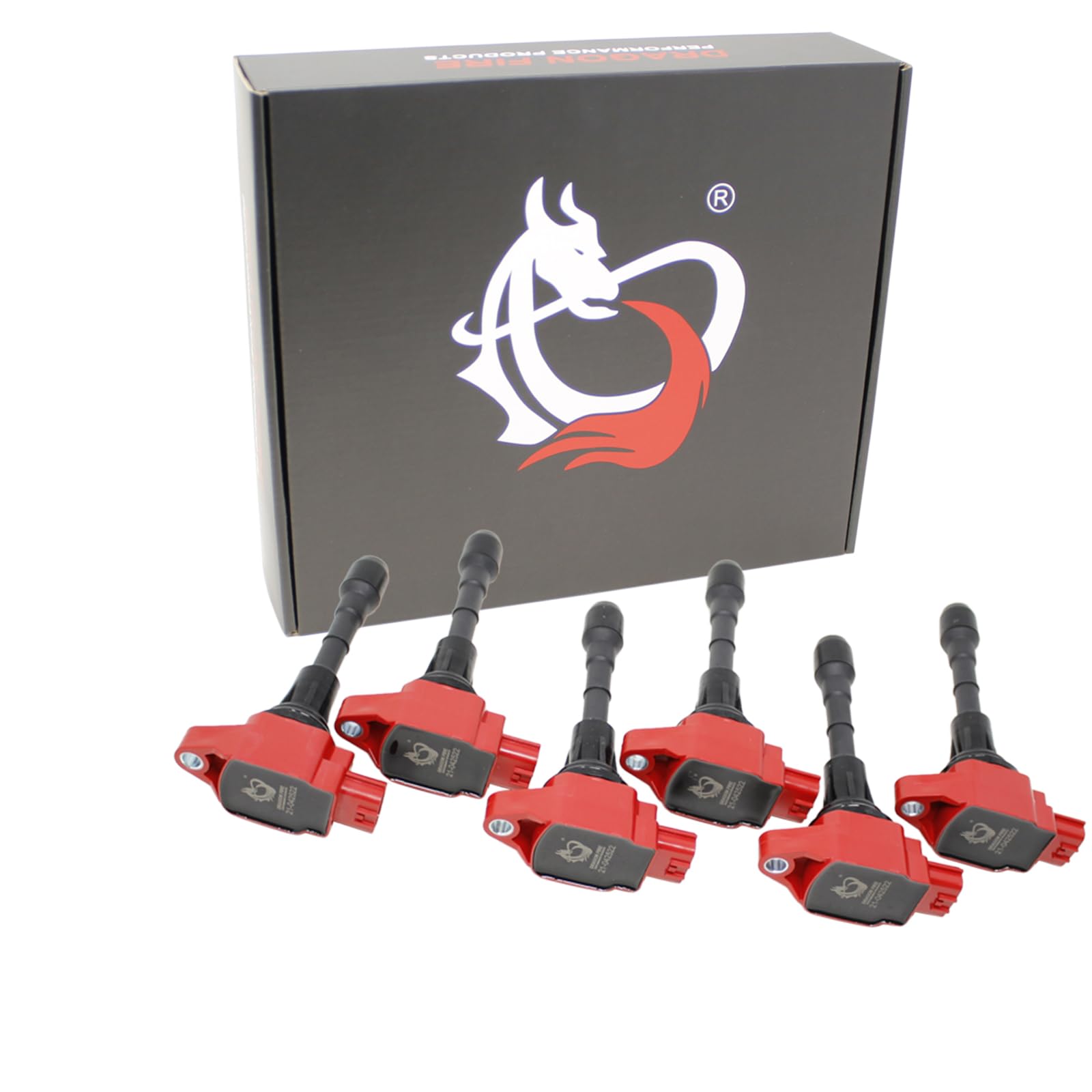 Dragon Fire Performance Ignition Coil Power Pack Set Kit Compatible With Nissan Pathfinder Murano 350Z Altima Maxima Infiniti G25 Ex35 Fx35 Q50 M35 Q70 Qx60 3.5L V6 Replace Uf550 22448Ja10A 2007-2020
