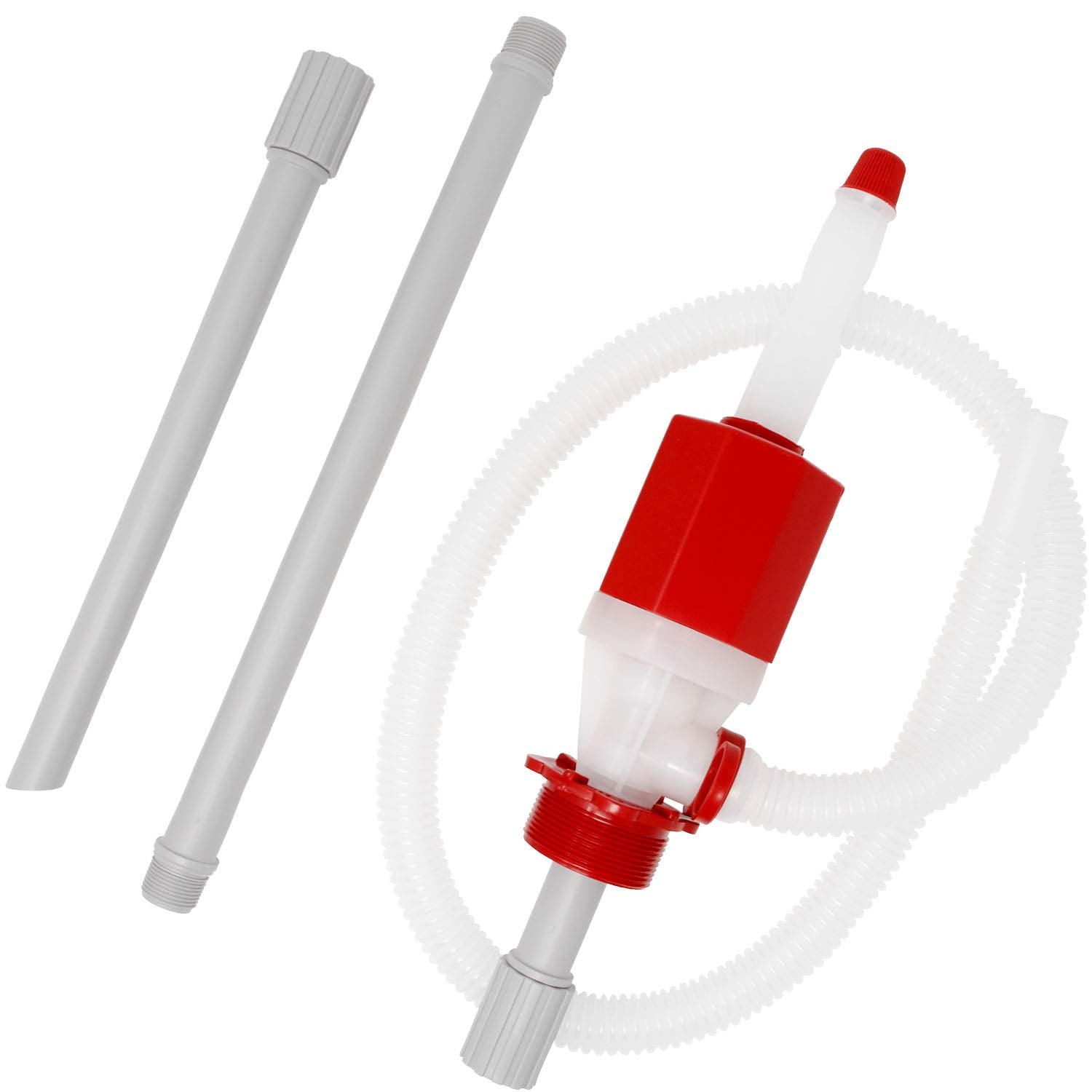 Tera Pump Drum Barrel Pump - Heavy Duty Bpa-Free Water Pump For Emergency Essentials Disasters (No Batteries Or Electricity Required), Fast Transfer 55 Gallon And Drinking Water W/Adjustable Length