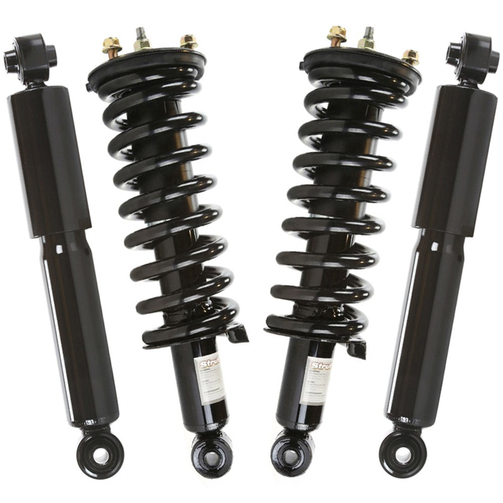 Autoshack Front & Rear Complete Struts Coil Springs And Shock Absorbers Set 4 Replacement For 2005 2006 2007 2008 2009 2010 2011 2012 Nissan Pathfinder 4.0L 5.6L V6 V8 4Wd Rwd Ks47276-Cst100244
