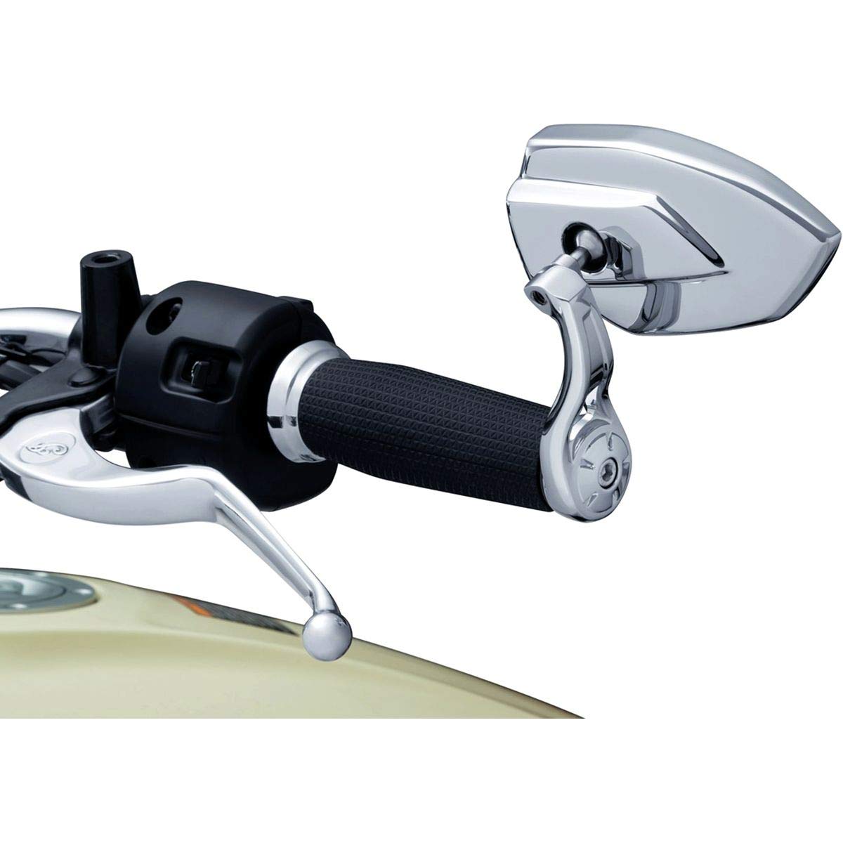 Kuryakyn 1958 Motorcycle Handlebar Accessory: Phantom Bar End Rear View Side Mirrors, Universal Fit For Motorcycles With 1'' Or