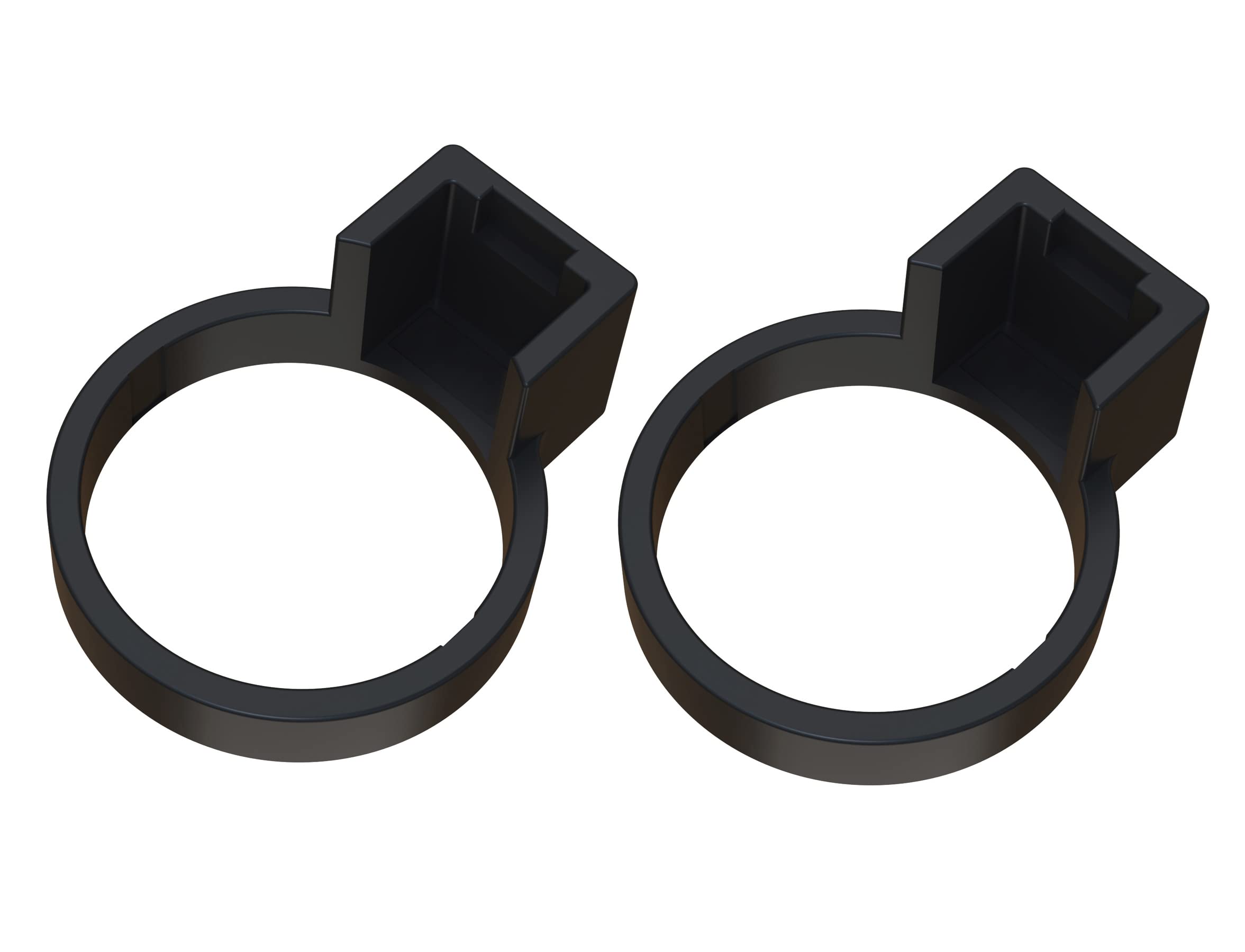 Tesla Model 3/Y Charger Lock For J1772 Adapter (Compatible With Non Flange Adapter) [Black] [2Packs]