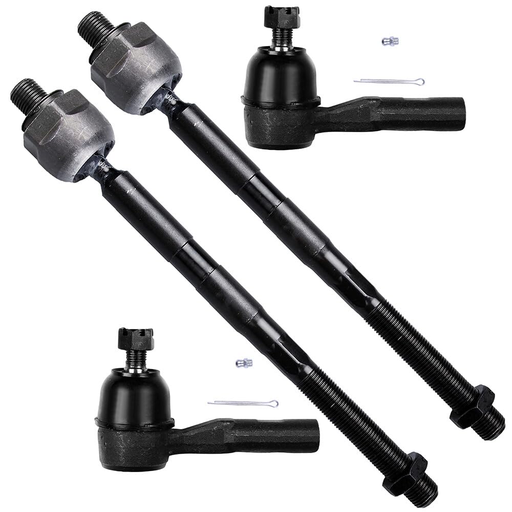 Scitoo 4Pcs Front Suspension Kit Inner Tie Rod Ends Outer Tie Rod Ends Fit 2006-2012 For Chevrolet Colorado 2006-2012 For Gmc Canyon