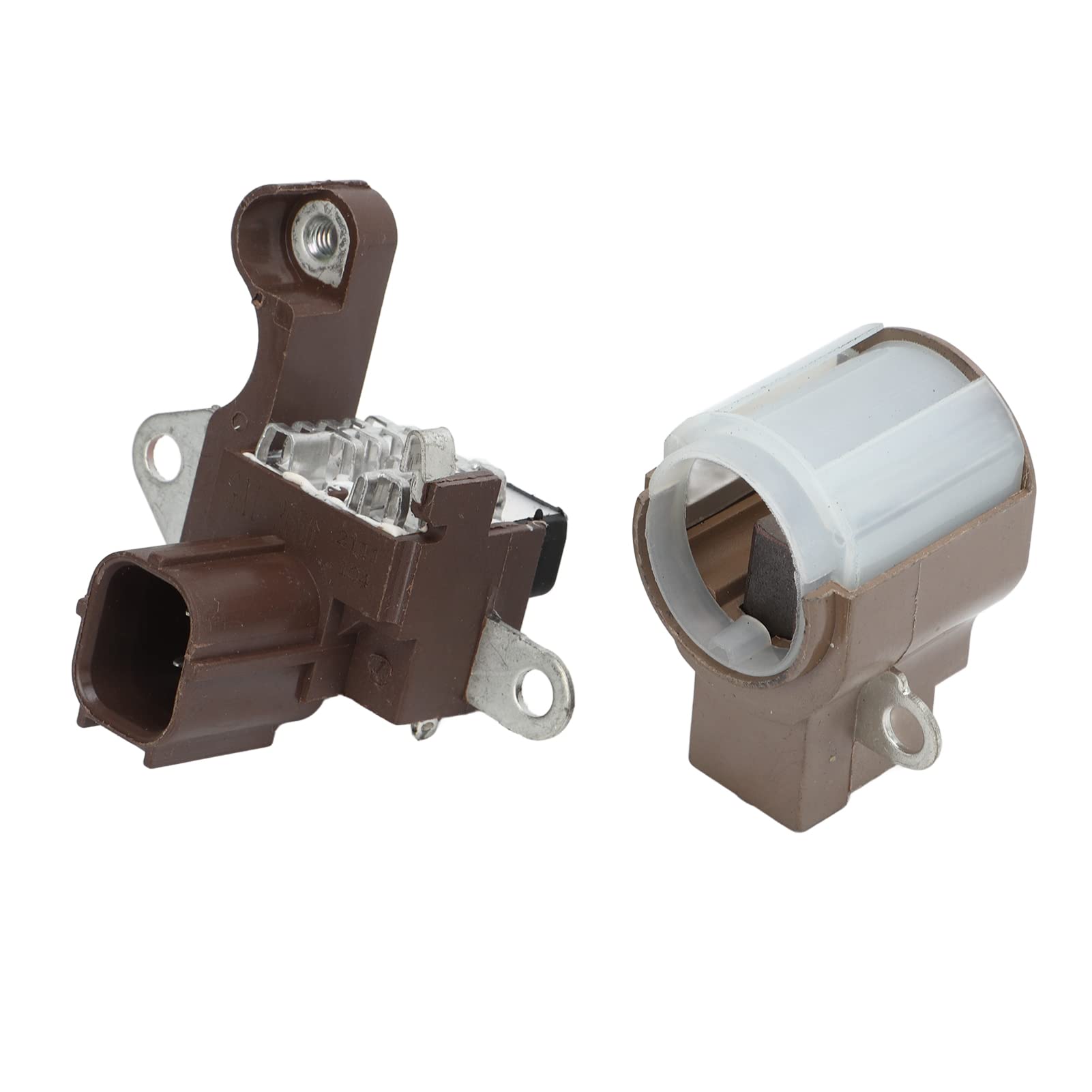 Alternator Voltage Regulator Brush Holder Set, 104210-5910 Stable Alternator Repair Kit Strong High Accuracy 2 Pcs For Car