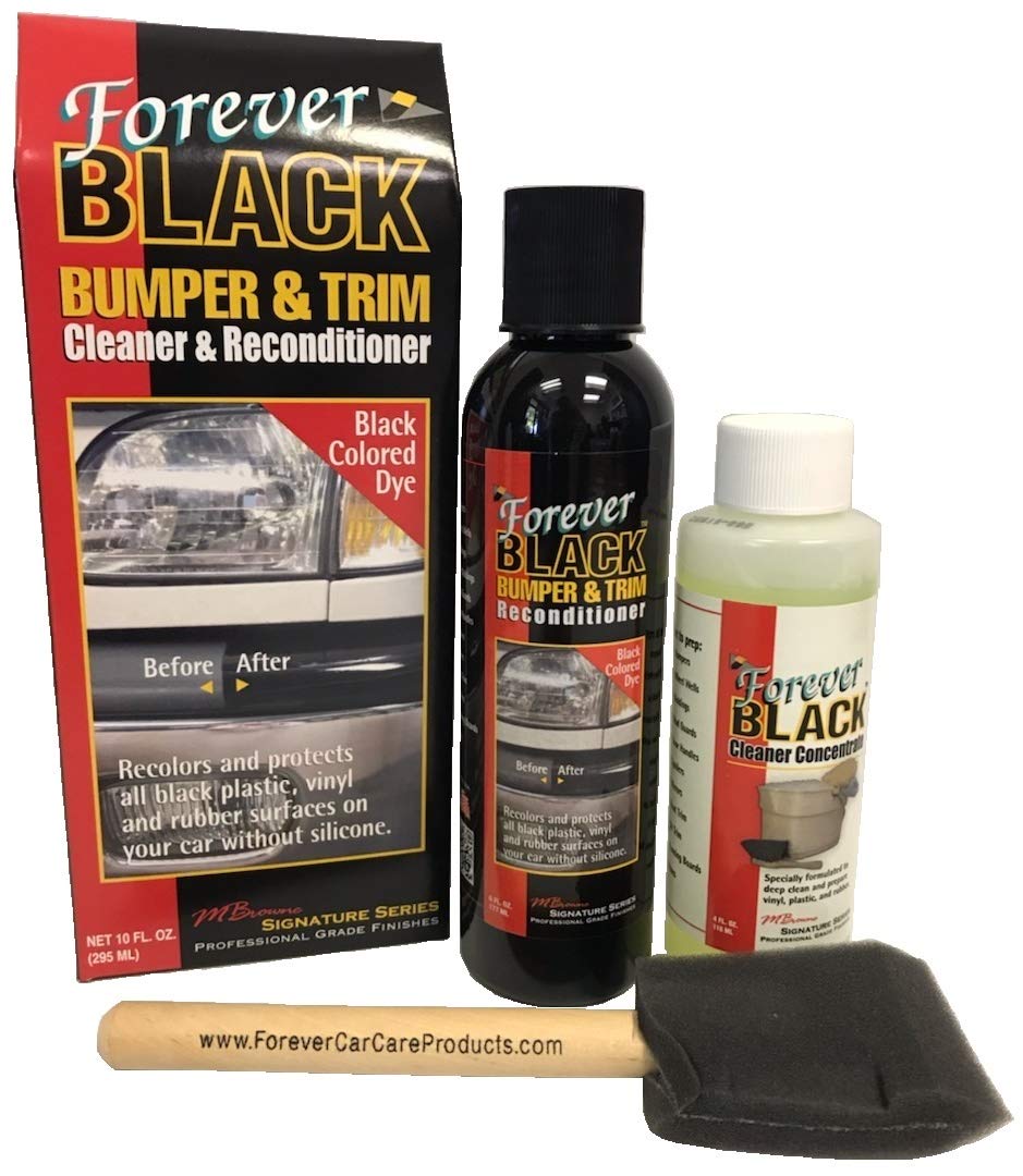 Forever Black Bumper & Trim Kit (New Improved Formula & Larger Size)