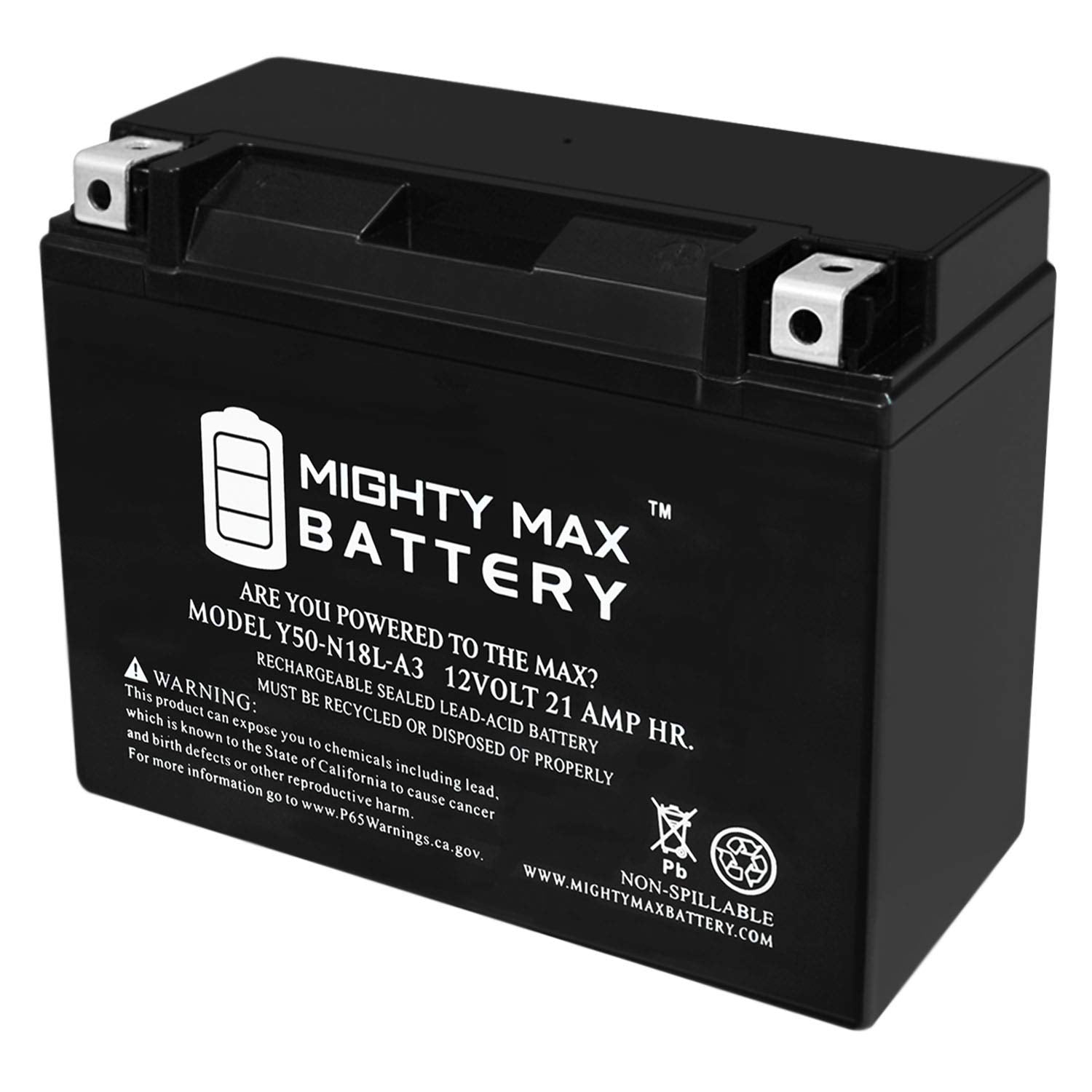 Mighty Max Battery Y50-N18L-A3 Sealed Agm Battery For Mtd 600 Series Riding Lawn Mower