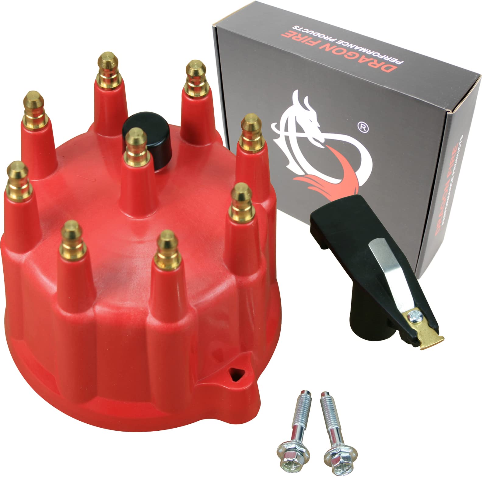 Dragon Fire Performance Heavy Duty Distributor Cap And Rotor Set Compatible Replacement With 1992-2003 Dodge B1500 B2500 Dakota Durango Ram 1500 2500 3500 5.2L 5.9L V8 4740339Ab Oem Fit Cap1049-Df