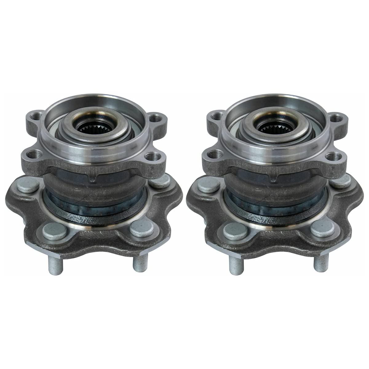 Autoshack Rear Wheel Hub Bearing Pair Of 2 Driver And Passenger Side Replacement For 2014-2015 Nissan Rogue Select 2014-2017 Juke 2014-2019 Rogue 2017-2019 Rogue Sport Qashqai Awd 5-Lug Hb612537Pr