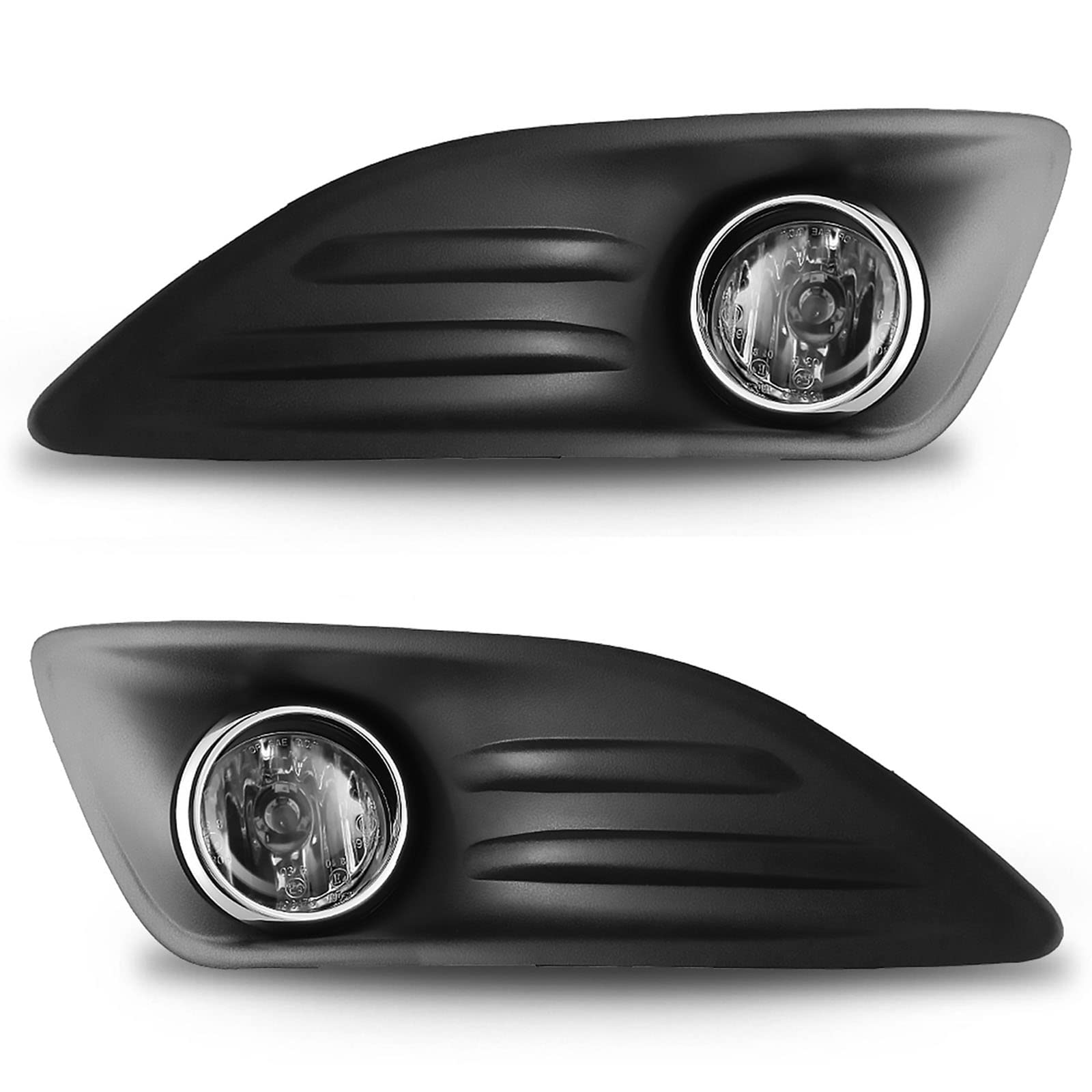 Autowiki Fog Lamp For 2014-2018 Ford Fiesta Fog Lights Assemblies For 2019 Ford Fiesta S & Se Models With Wiring Kit 1 Pair