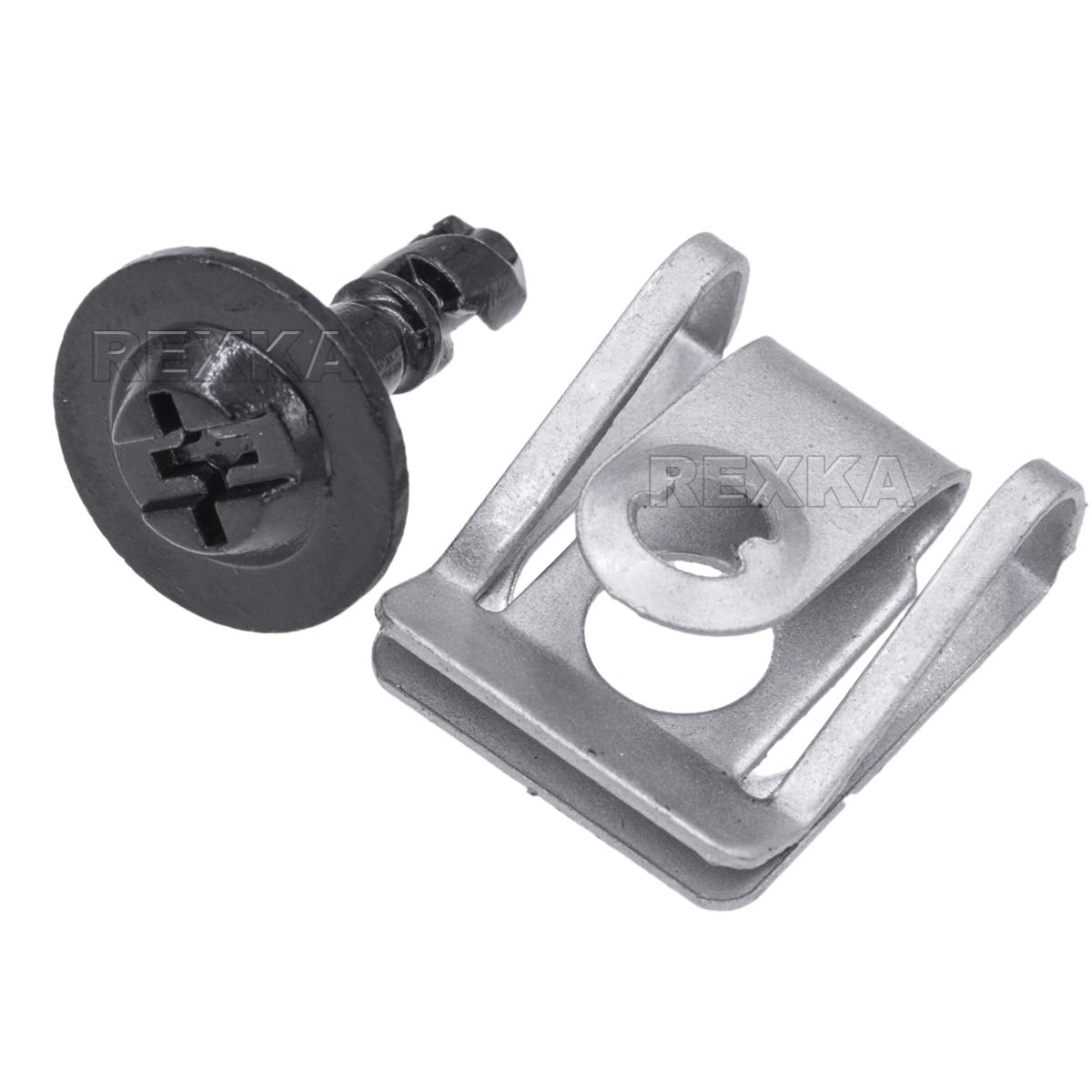 Rexka 10 Sets Engine Splash Guard Belly Pan Fender Liner Screw U Nut For Bmw E46 X5 E70 X6 E71 Mini R50 R53 R56 R55 R57