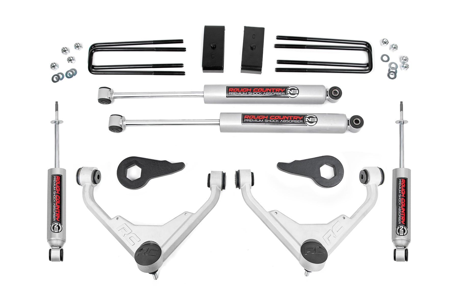 Rough Country 3' Lift Kit For 2001-2010 Chevy/Gmc 2500Hd | Fk/Ff Codes - 859830
