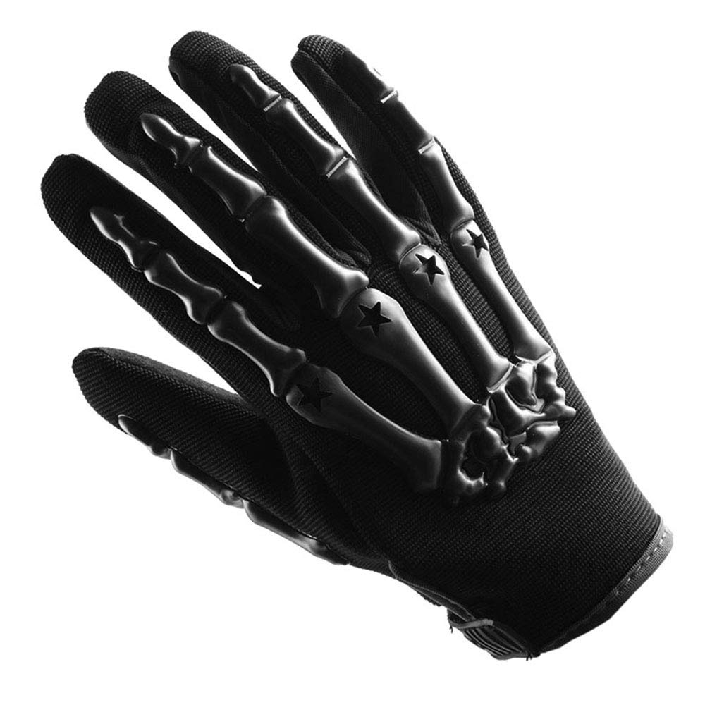 1Storm Adult Motocross Gloves Motorcycle Bmx Mx Atv Dirt Bike Bicycle Skeleton Cycling Gloves Black