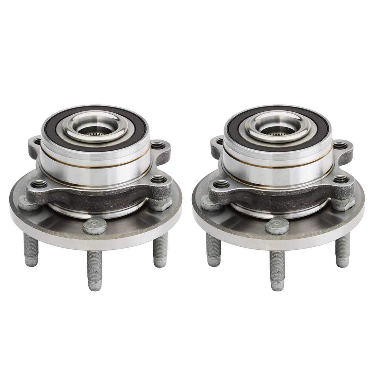 Autoshack Front Wheel Hub Bearing Pair Of 2 Driver And Passenger Side Replacement For 2011-2018 2019 Ford Explorer 2013-2019 Police Interceptor Utility 2.0L 2.3L 3.5L 3.7L V6 Awd Fwd 5-Lug Hb612462Pr
