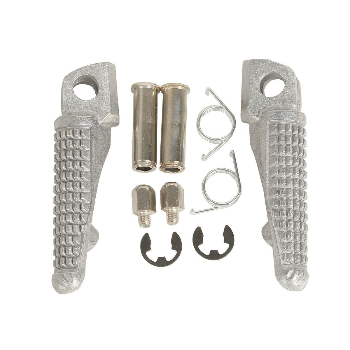 Tengchang Footrest Foot Pegs Front For Kawasaki Ninja Zx6R 2003-2012 Zx10R 2004-2012 Zx-9R 1998-2003 Z1000 2007-2013 Z750 Z750S 2007-2010 Zx636 2003-2006