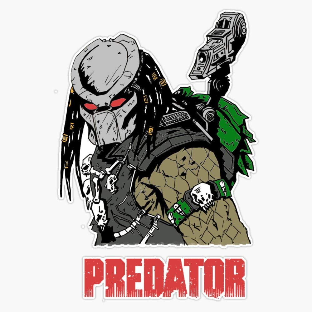 The Predator Vinyl Waterproof Sticker Decal Car Laptop Wall Window Bumper Sticker 5''