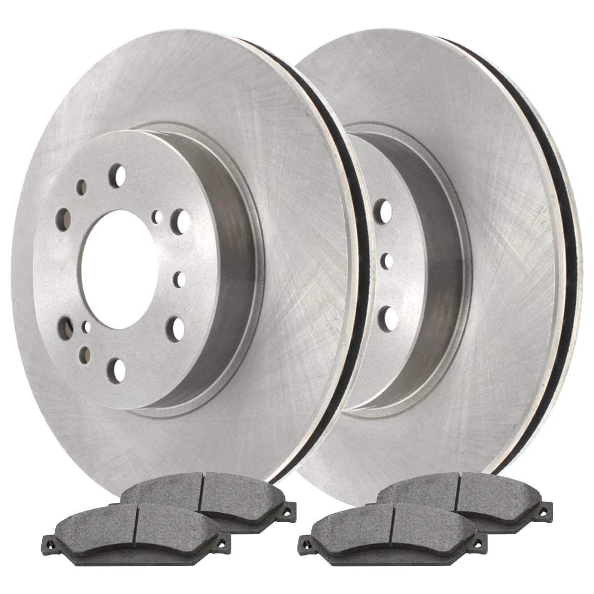 Autoshack Front Brake Kit Rotors And Ceramic Pads Pair Of 2 Driver And Passenger Side Replacement For Chevrolet Silverado 1500 Tahoe Suburban 1500 Gmc Sierra 1500 Yukon V8 4Wd Rscd65099-65099-1092-2-4