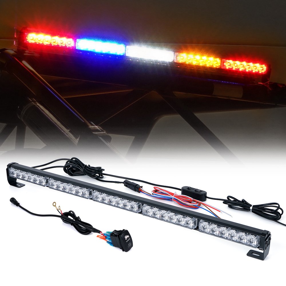 Xprite Upgraded 30' Offroad Rear Chase Led Strobe Light Bars W/Running Turn Signal Brake Reverse Light For Utv, Atv, Polaris Rzr Xp 1000, Side By Sides, 4X4, Trophy Truck - Rz Series Rywbr