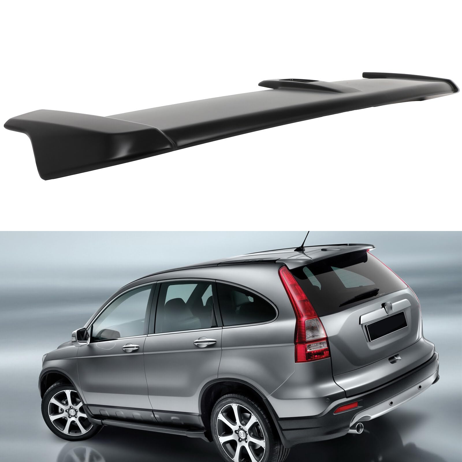 Scitoo Roof Spoiler Fits For 2007 2008 2010 2011 For Honda Cr-V Matte Black Rear Window Roof Spoiler
