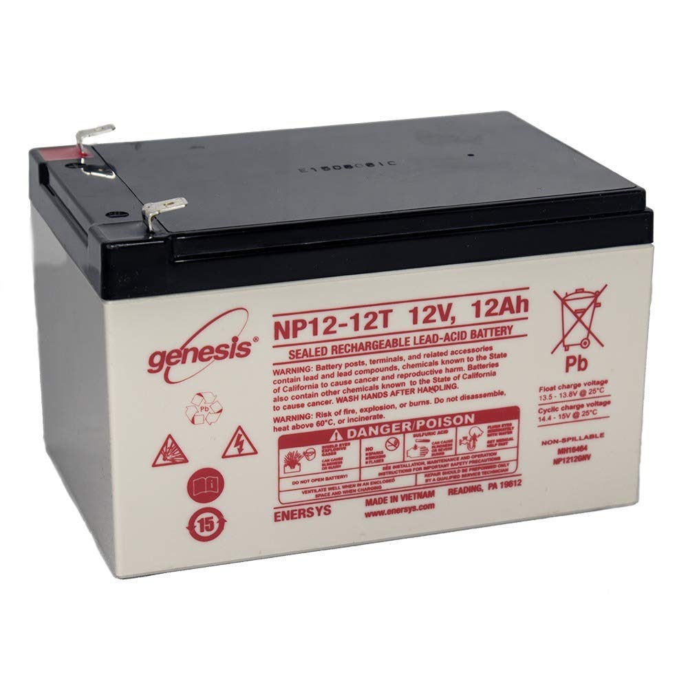 Enersys Genuine Np12-12T 12 V 12 Ah Genesis™ Np Battery W/ F2 Terminals