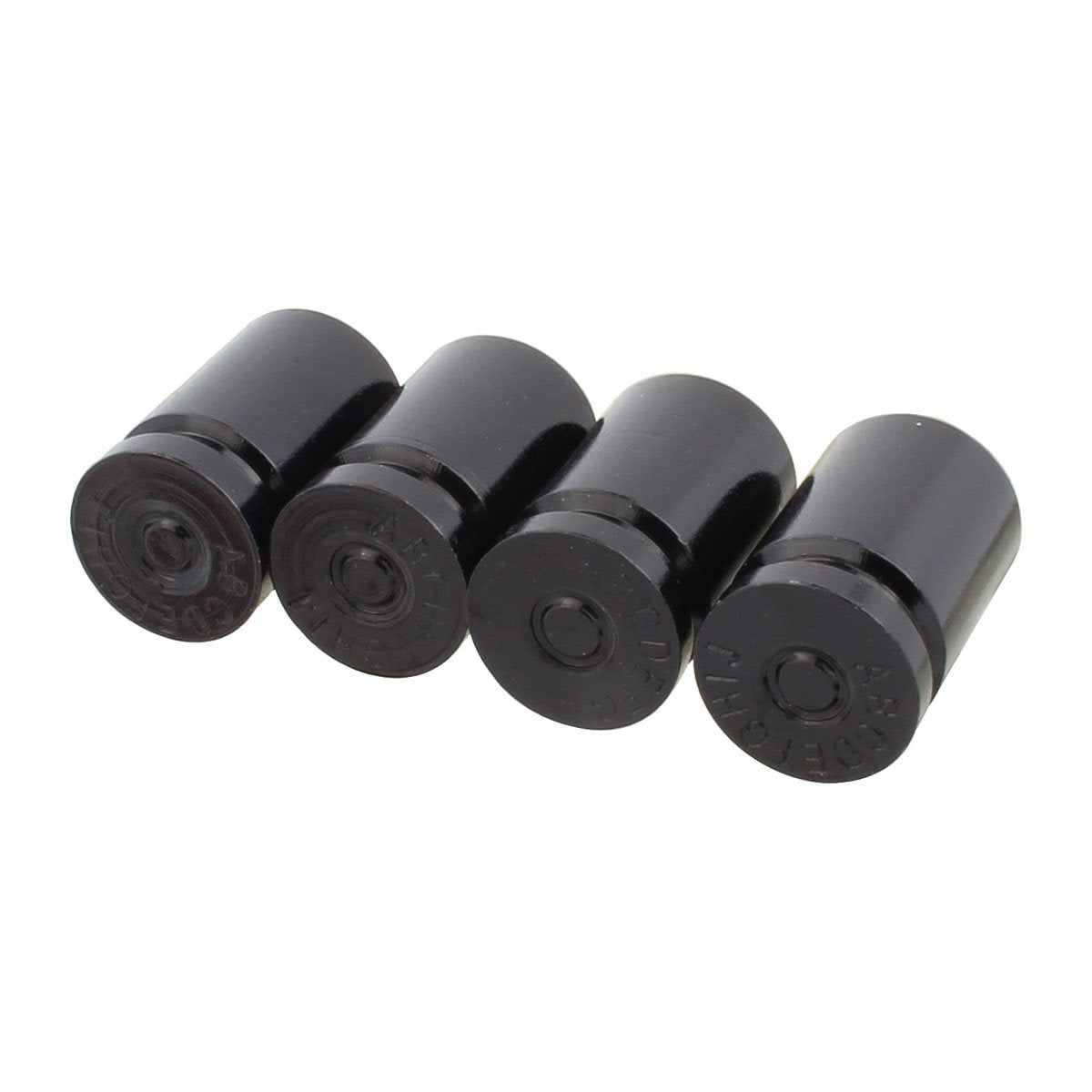 Tomall Tire Valve Stem Caps Black Bullet Shell For Motorcycles Vans Atv