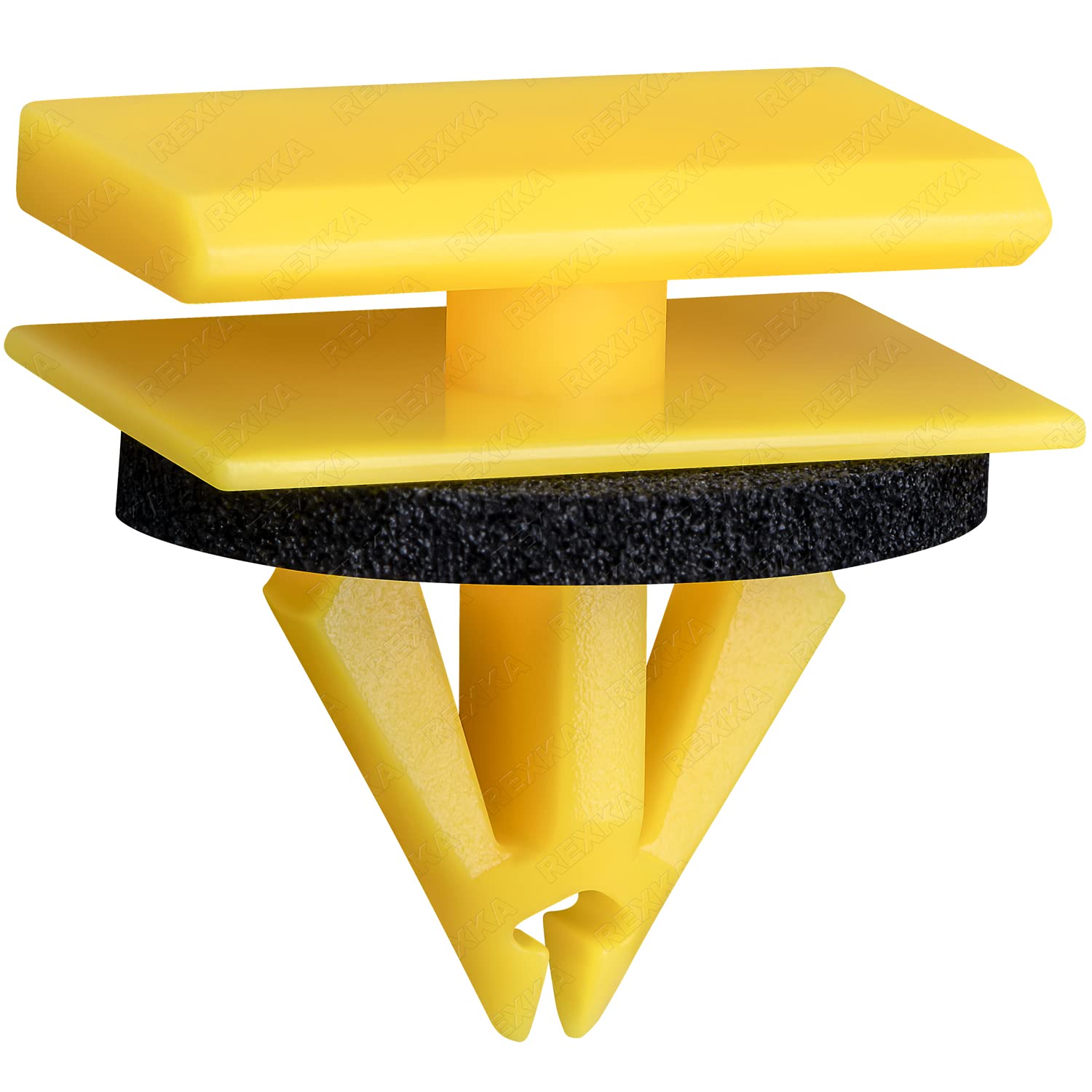 Rexka 20Pcs Rocker Panel Moulding Clips Yellow Nylon Compatible With Gm 5480852 Chevrolet Equinox Pontiac Torrent