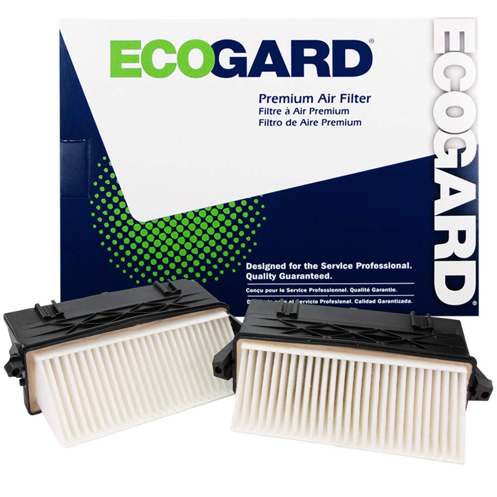 Ecogard Xa11843 Premium Engine Air Filter (Set Of 2) Fits Mercedes-Benz Ml350 3.0L Diesel 2012-2015, Gl350 3.0L Diesel 2013-2016, S350 3.0L Diesel 2012-2013, Gls350D 3.0L Diesel 2017