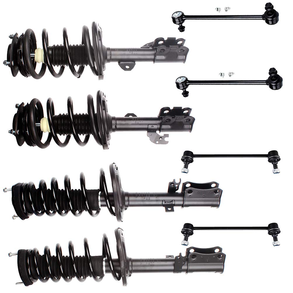 Lsailon Struts Front And Rear Complete Strut Stabilizer Bar Link Fit For 2007-2011 For Toyota Camry Set Of 8