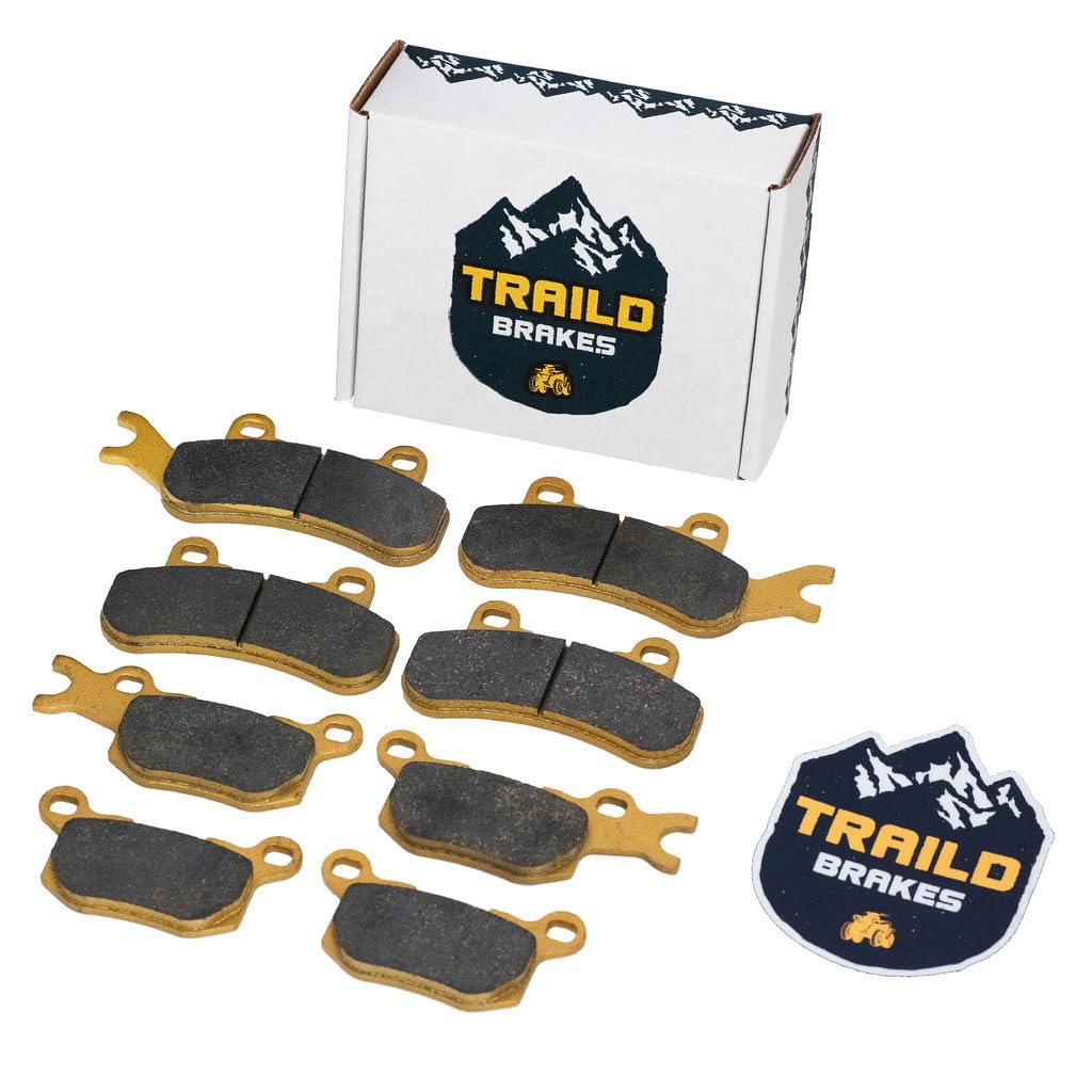 Can-Am Defender (3-Seater) Hd7 Hd8 Hd9 Hd10 Ceramic Brake Pad Set 2016, 2017, 2018, 2019, 2020, 2021, 2022, 2023, 2024