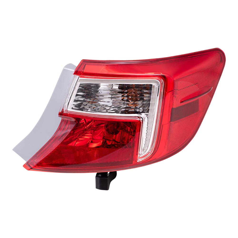 Brock Replacement Passengers Taillight Quarter Panel Mounted Tail Lamp Compatible With 12-14 Camry 81565-06470