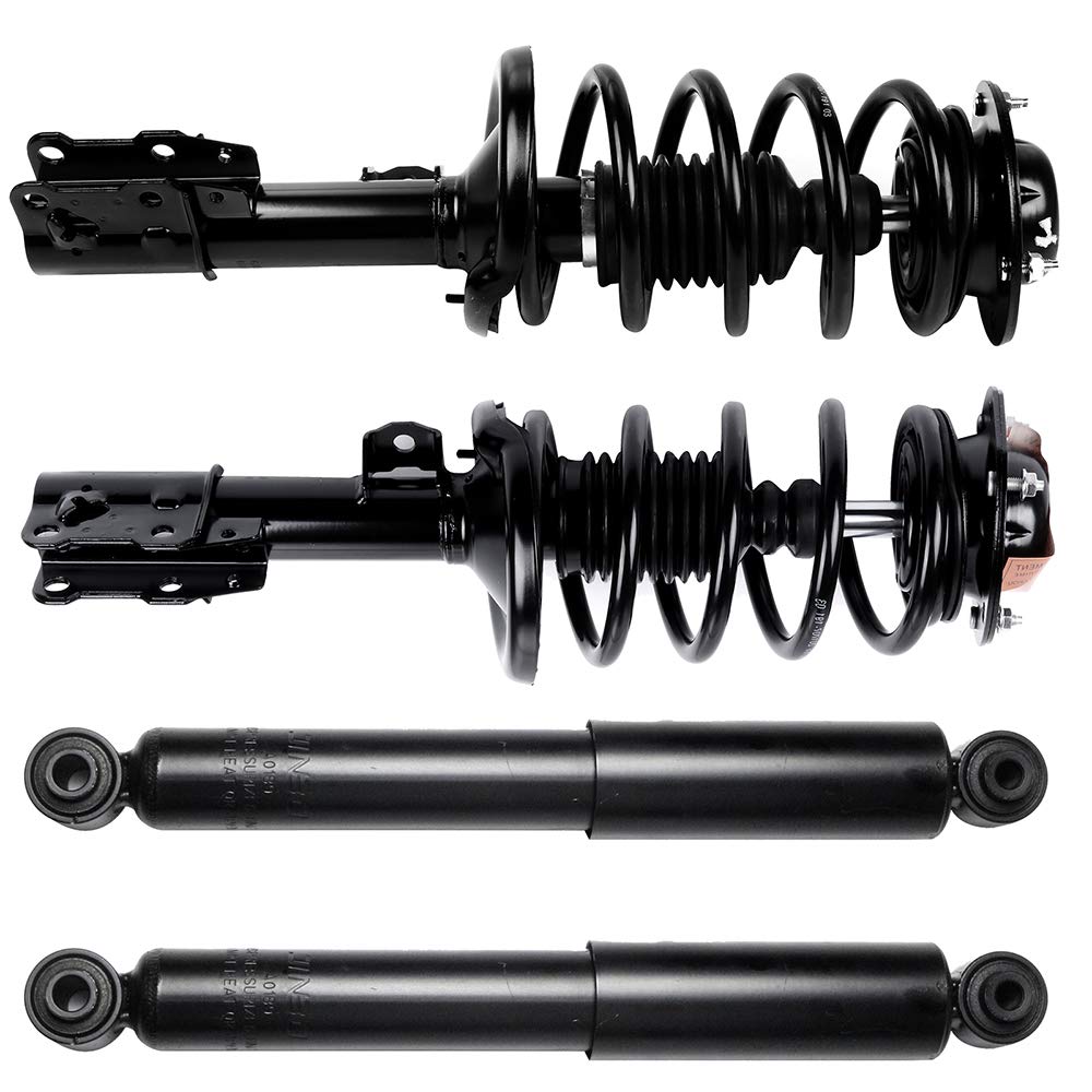 Lsailon Front Complete Struts + Rear Shock Absorbers Replacement For 2004 2005 2006 2007 For Chevrolet For Malibu Set Of 4