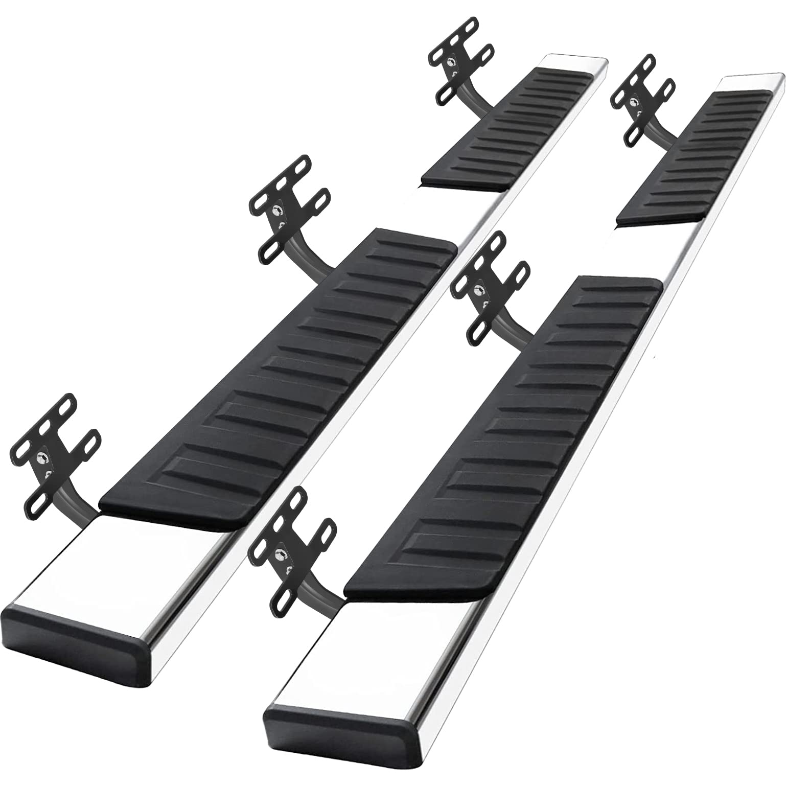 Comnova 6 Inches Running Boards For 2019-2025 Dodge Ram 1500 Crew Cab New Body Style(Exclude Ram Classic), Running Boards & Steps For Dodge Ram Stainless Steel.