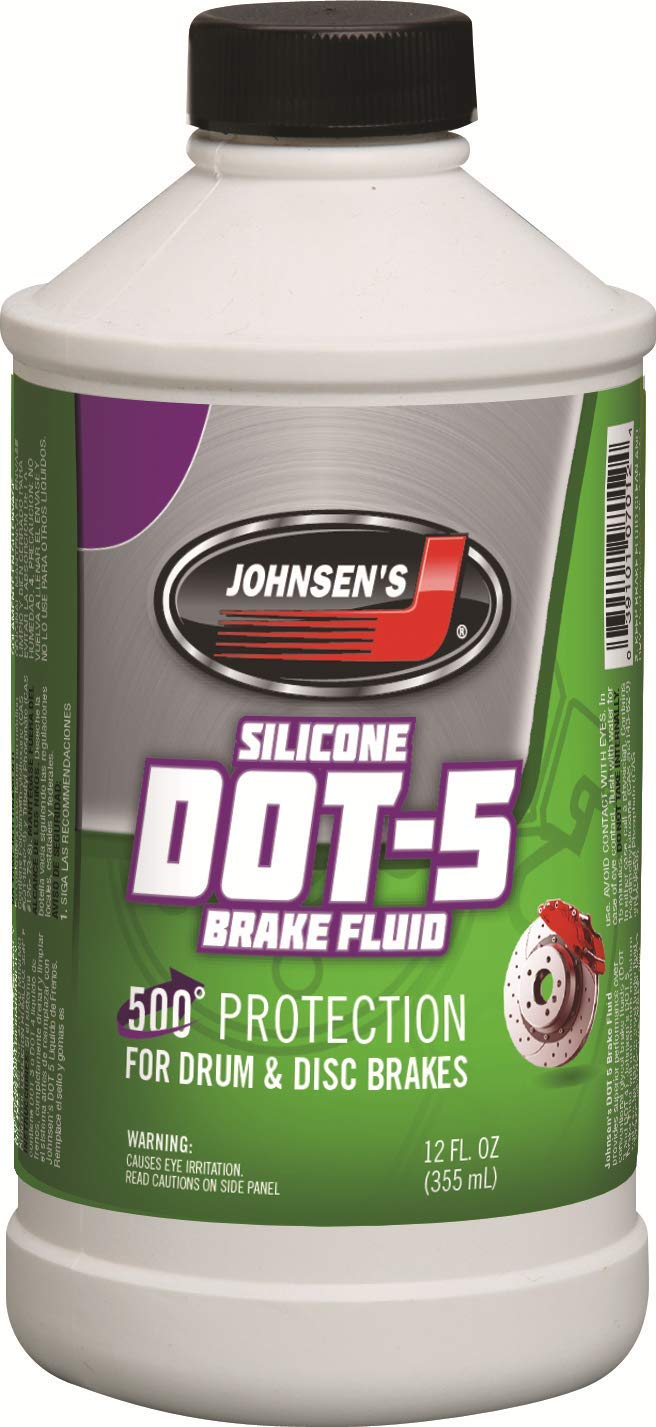 Johnsen'S 7012-6-6Pk Silicone Dot-5 Brake Fluid - 12 Oz., (Pack Of 6)