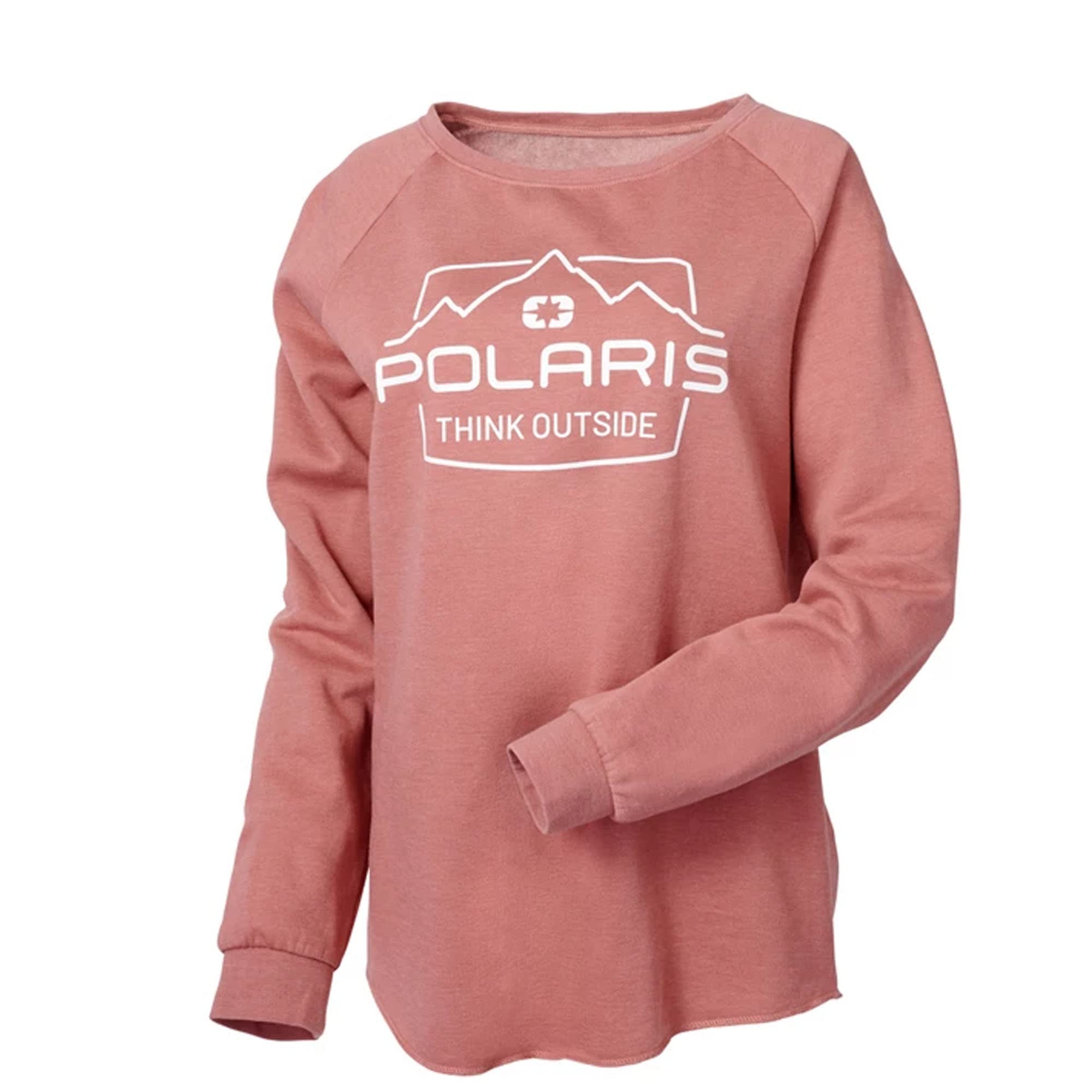 Polaris Atv Women'S Adventure Crew Sweatshirt - M Dusty Rose