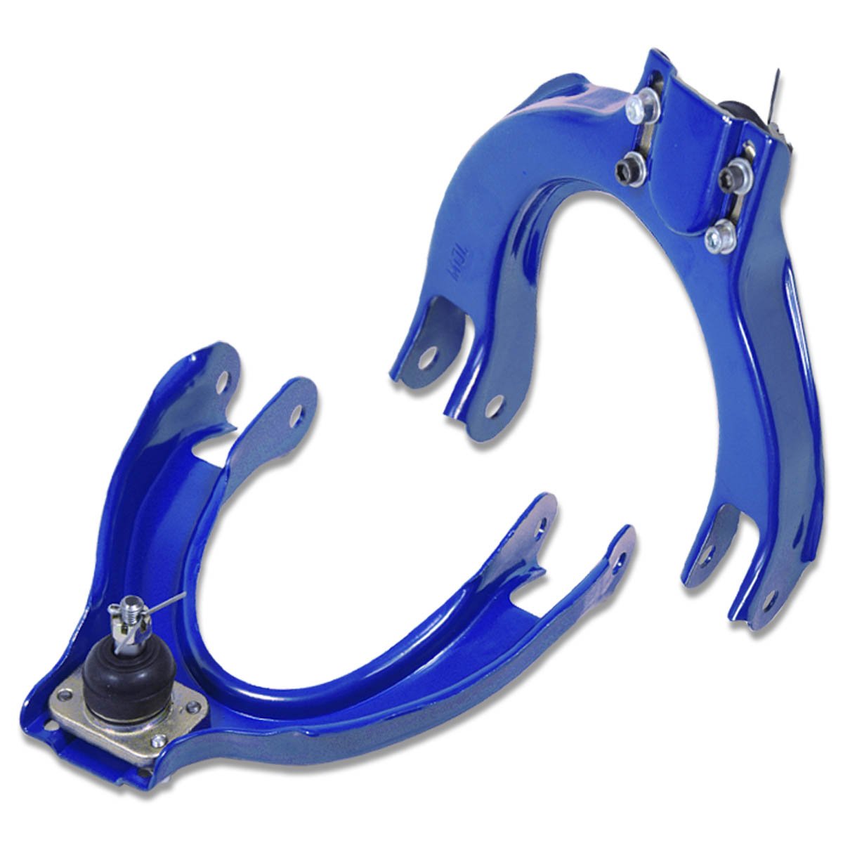 Auto Dynasty Adjustable Front Upper Camber Kit Compatible With Honda Civic Crx 88-91, 2-Pieces, Blue