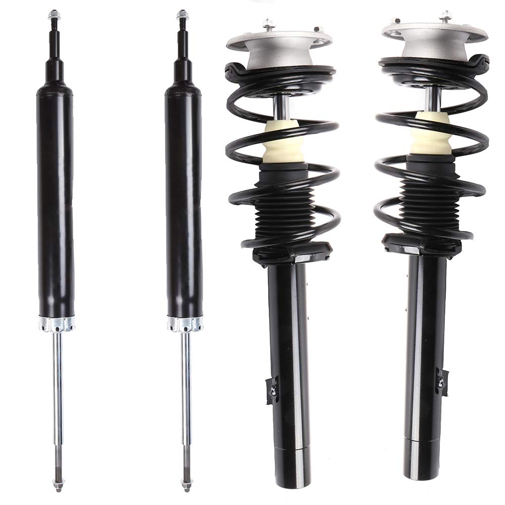 Lsailon Front Complete Struts + Rear Shock Absorbers Replacement For 2008-2013 For Bmw 128I 2008-2013 For Bmw 135I 2006-2011 For Bmw 323I 2006 For Bmw 325I Set Of 4