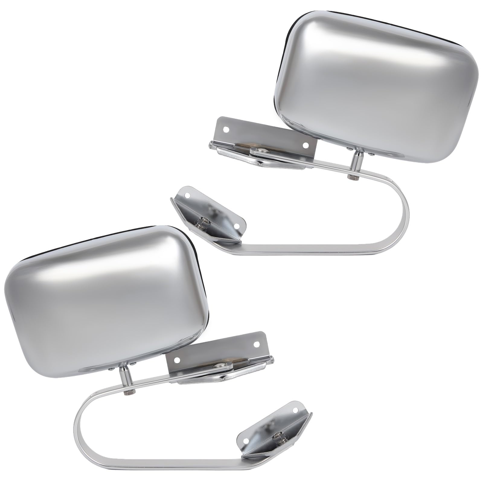 Scitoo Side View Mirrors Left And Right Mirrors Fit For 1980-1996 For Ford Bronco 1984-90 Bronco Ii 1991-1994 Explorer 1980-1984 F100 Truck Manual Fold Non-Heated Black Replacement Exterior Mirrors