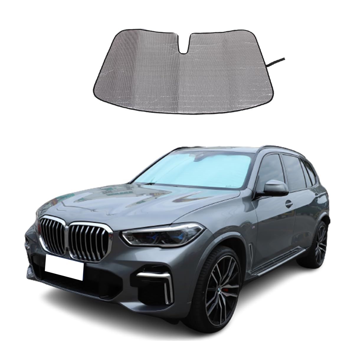 Car Windshield Sunshade For Bmw X5 G05 2019-2023 Car Sun Shade Window Shades, Car Foldable Uv Ray Reflector Auto Front Window Glass Sun Shade