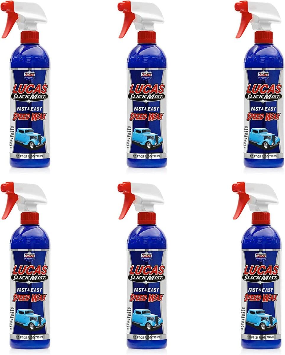 Lucas Oil 10160 Slick Mist Speed Wax - 24 Ounce (Pack Of 6)