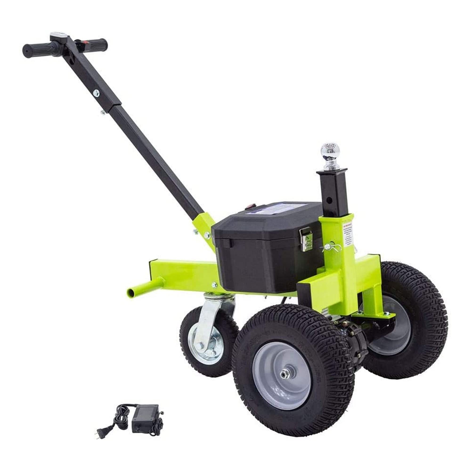 Tow Tuff Utility Trailer Dolly With Adjustable Ball Hitch, 3500 Pound Capacity, Green