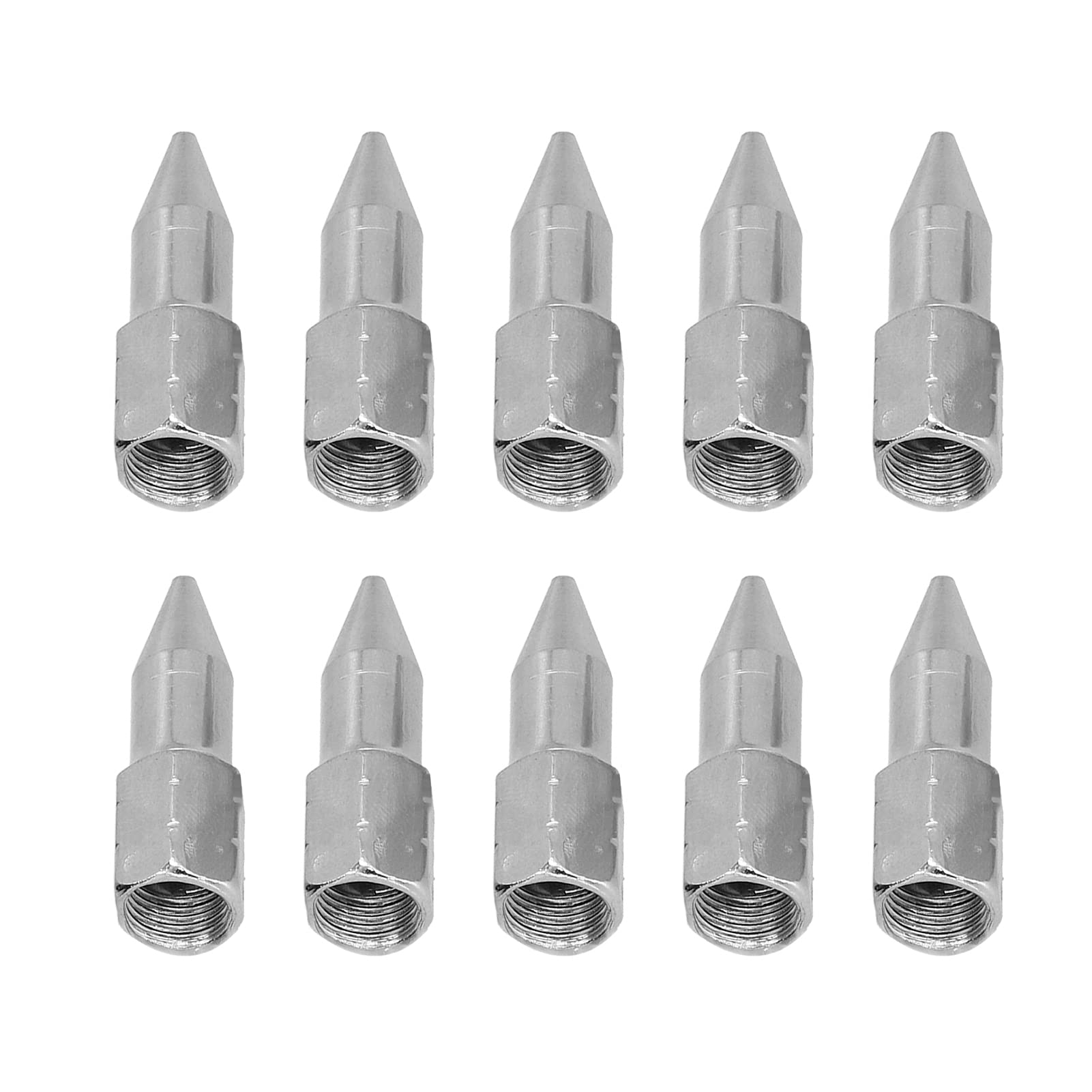 10Pcs Grease Gun Nozzle, Metal Replacement Grease Tip Nozzle Pointed Manual Durable Wear-Resistant Rust-Resistant Nozzle Accessories For Machining