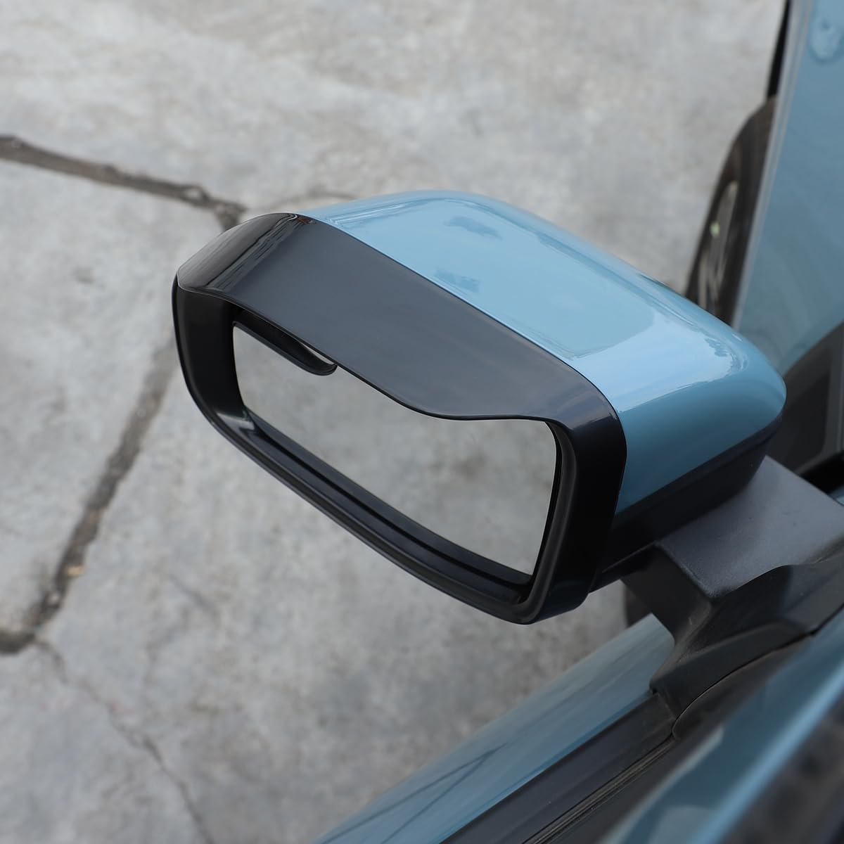 Car Door Sideview Mirror Rain Eyebrow Frame Decorative Trim Compatible With Ford Maverick 2022 2023 2024, Car Decoration Accessories 2Pcs (Black)