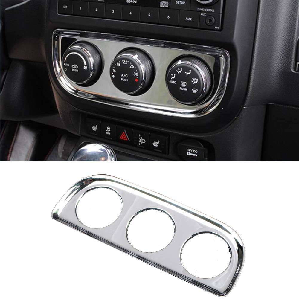2011-2016 2017 For Jeep Patriot Inner Accessories Air Conditioner Switch Button Trim Abs 1Pc