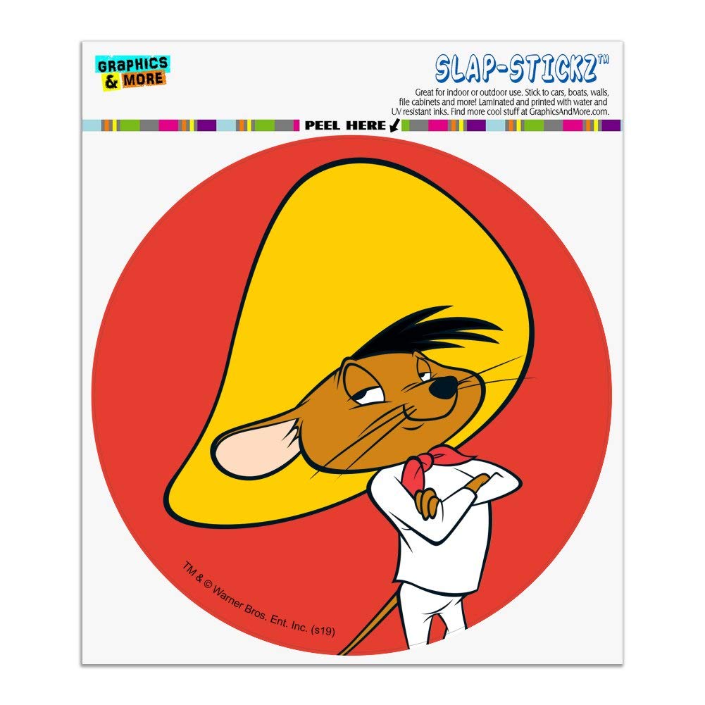 Looney Tunes Speedy Gonzales Automotive Car Window Locker Circle Bumper Sticker