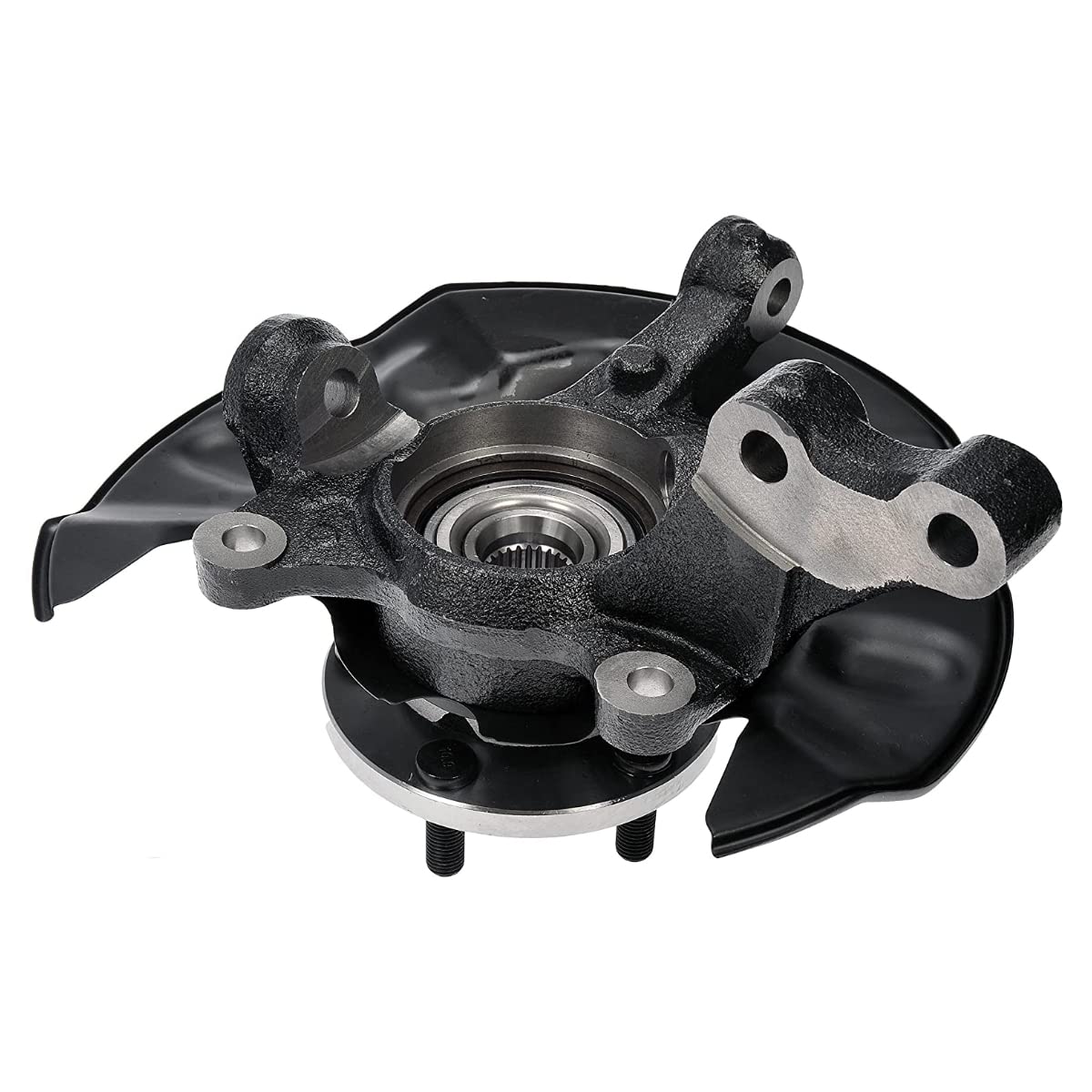 Autoshack Front Steering Knuckle & Wheel Bearing Hub Assembly 5 Lugs Driver Side Replacement For 2003 2004 2005 2006 2007 2008 Toyota Corolla 1.8L Fwd Kn798391