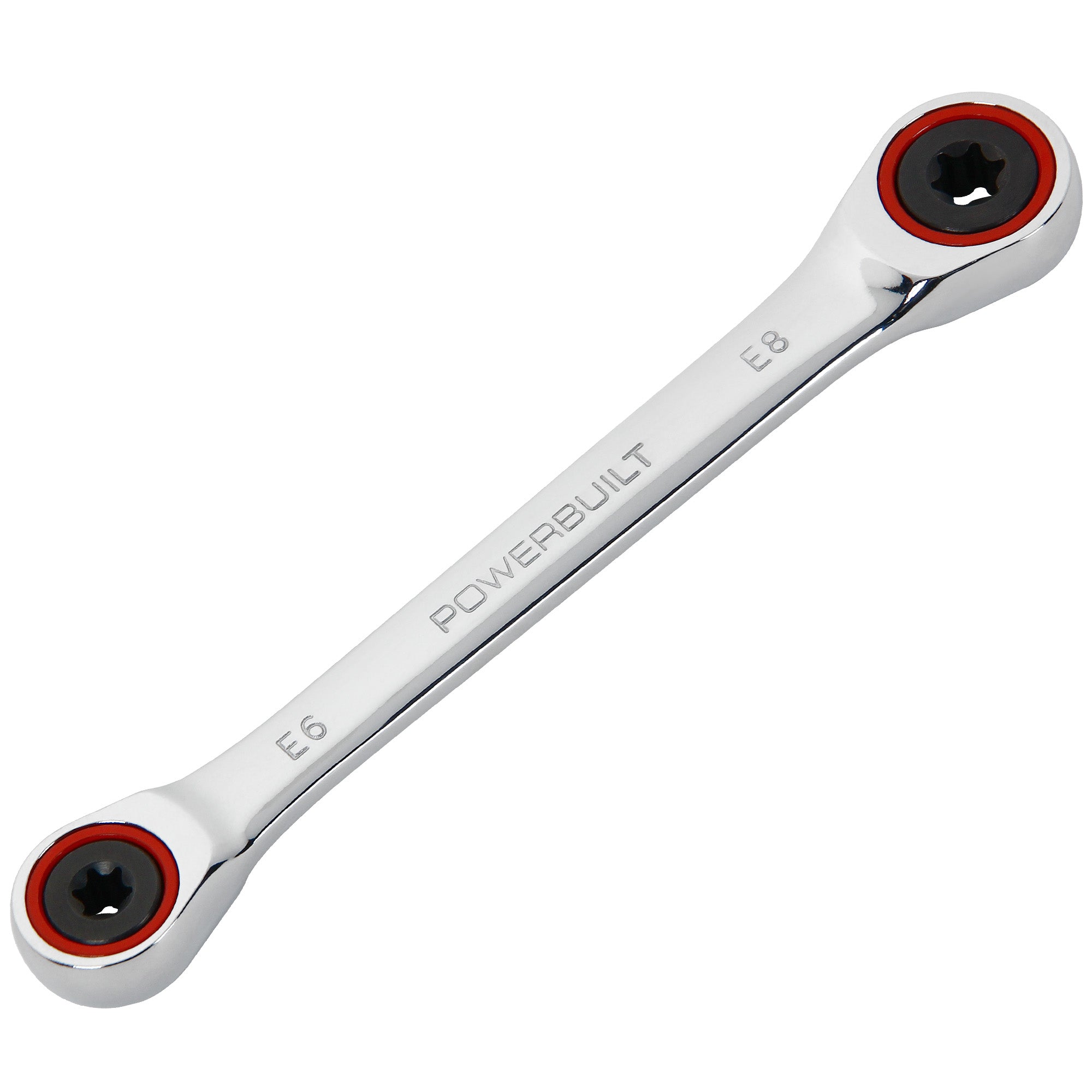 Ratcheting Double Box-End E-Star Wrench - E6/E8