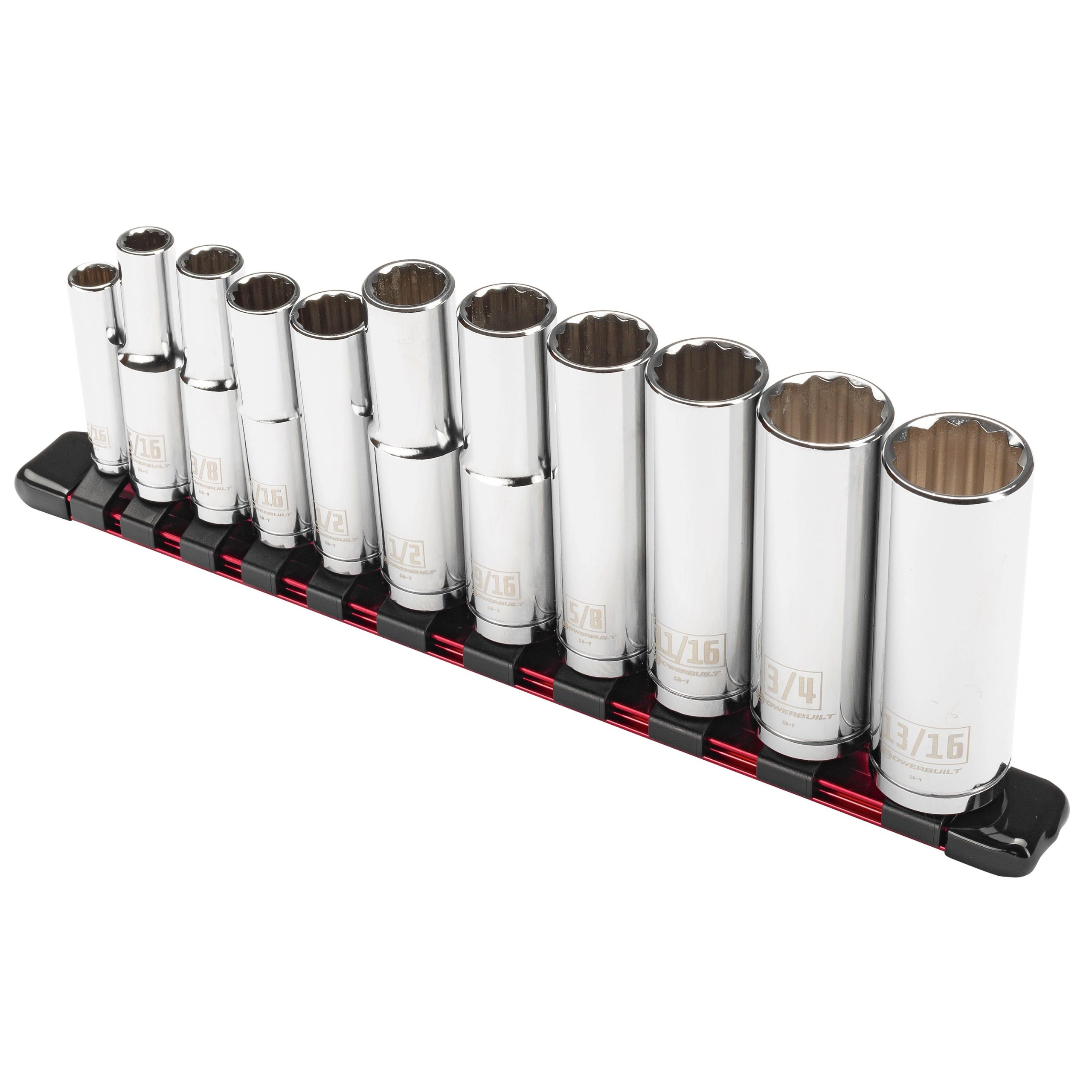 11 Piece 12 Point SAE Deep Socket Set