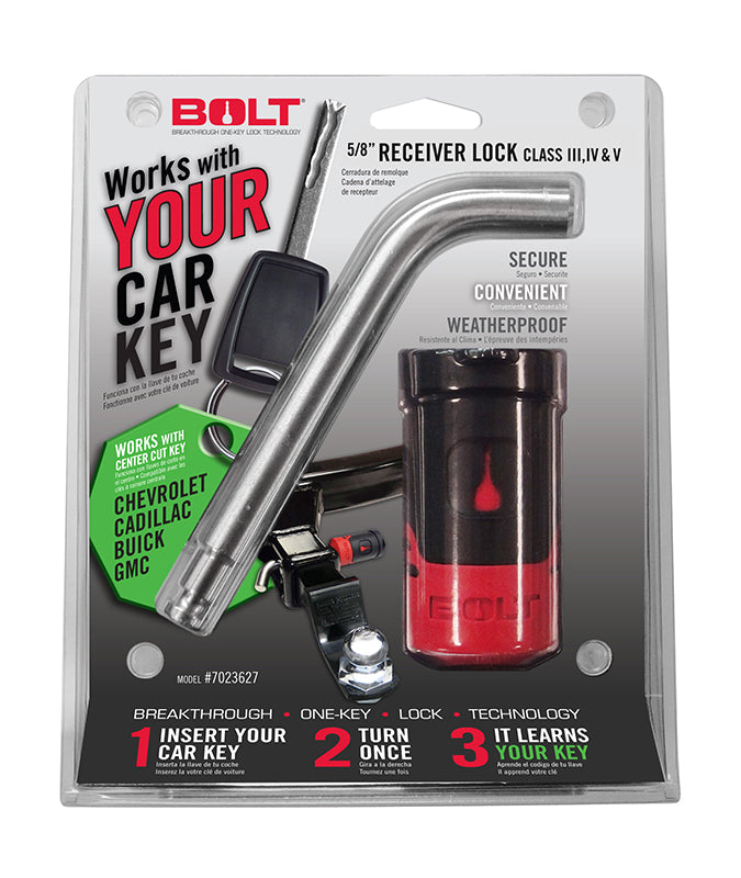 Bolt 5/8" Receiver Lock - Uses Factory Key