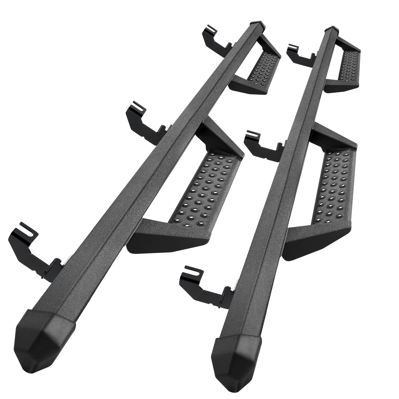 Smanow Drop Down Running Boards Compatible With 2018-2025 Jeep Wrangler Jl 4 Door, Dual-Stage Textured Black Powder Coated, 3 Inch Step Bars Side Step Bcka.