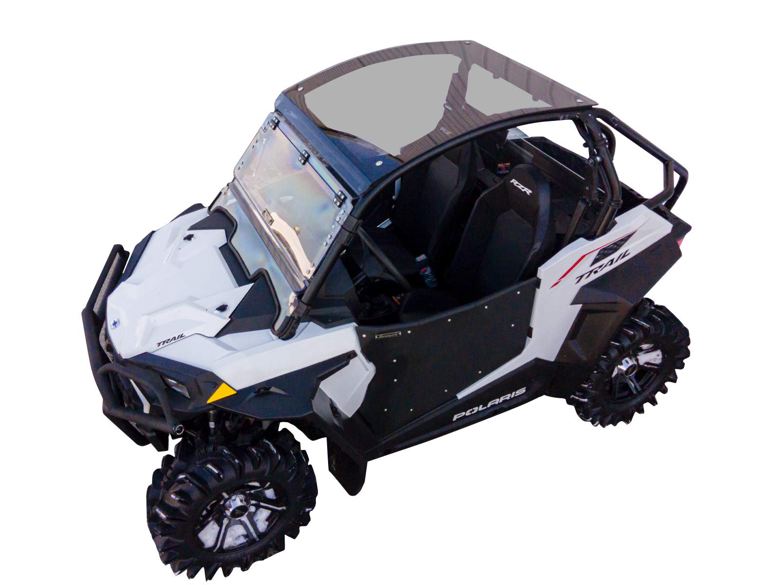 Superatv Dark Tinted Rzr Roof For 2021+ Polaris Rzr Trail 900 / S 900 / S 1000 | 1/4' Thick Polycarbonate | Protects You And Passengers From The Elements While Increasing Visibility | Usa Made