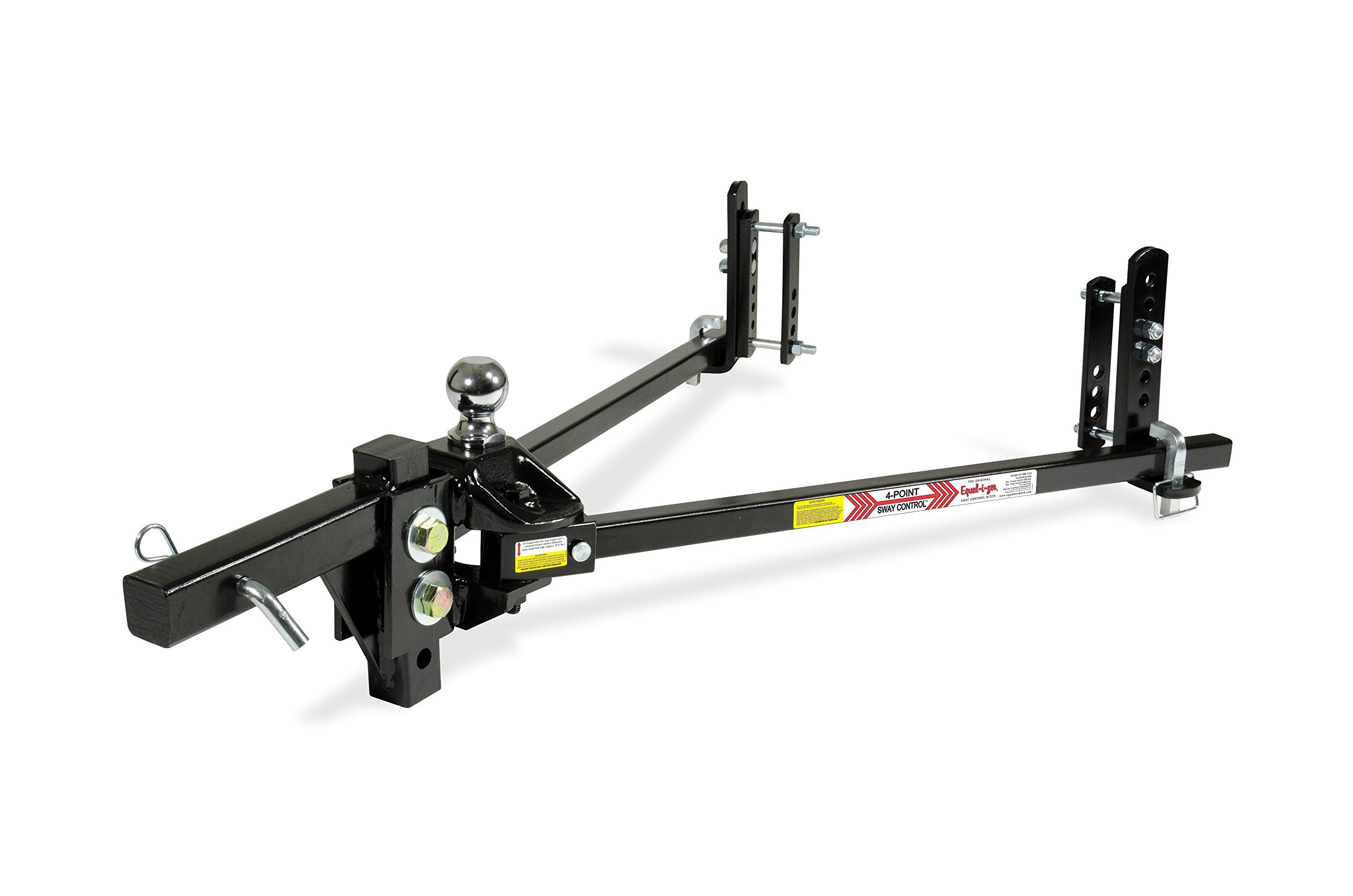 Equal-I-Zer 4-Point Sway Control Hitch, 90-00-1069, 10,000 Lbs Trailer Weight Rating, 1,000 Lbs Tongue Weight Rating, Weight Distribution Kit Includes Standard Hitch Shank And 2-5/16' Ball